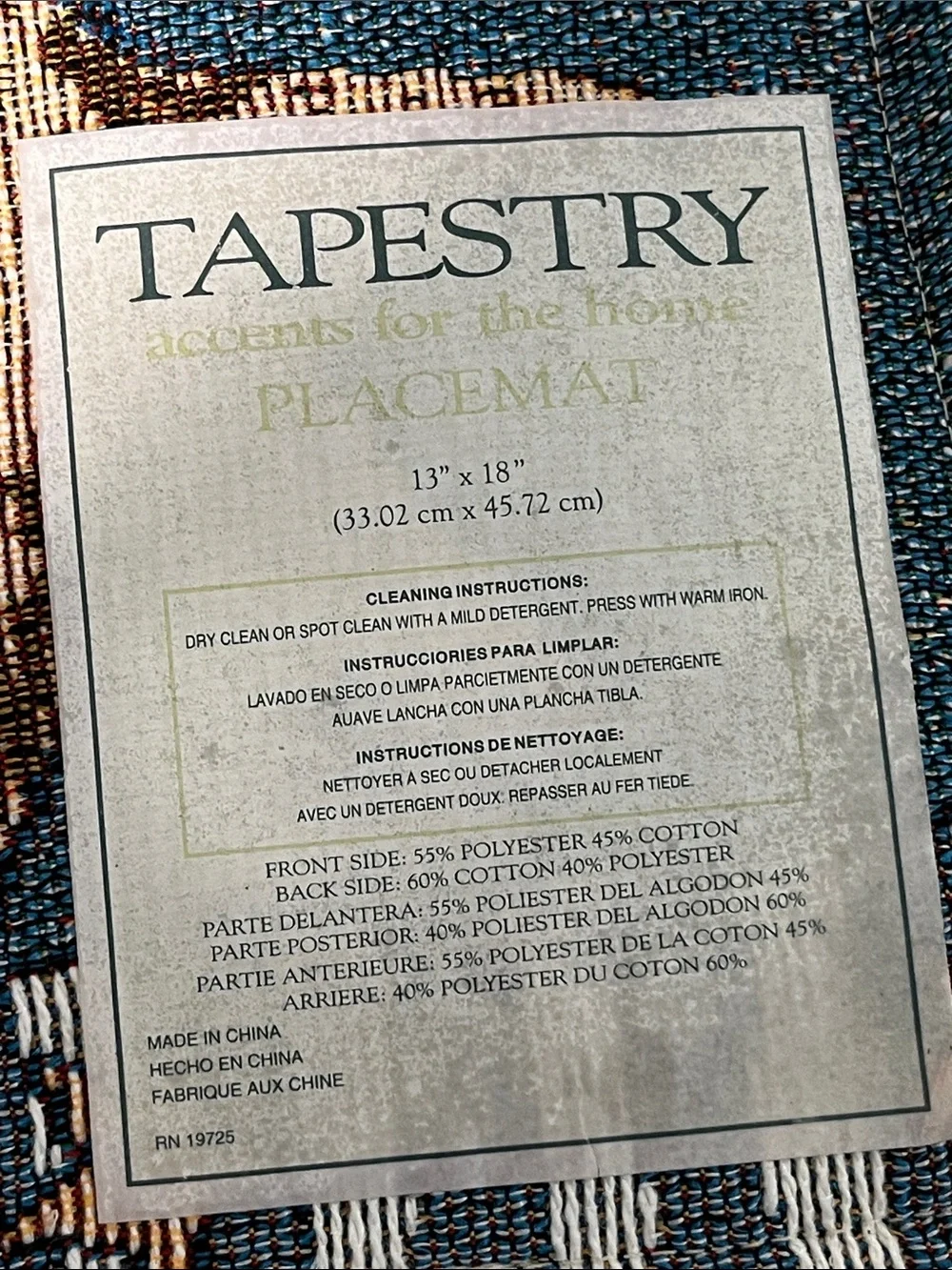 Tapestry Nautical Placemats Bundle Lot Of Five Coastal Lighthouse Beach